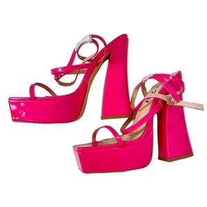 DOLLSKILL LEMON PROP BY PRIVILEGED PINK HEEL SIZE 5